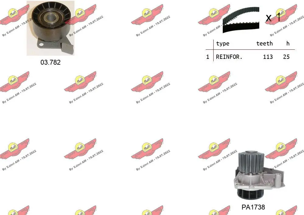 Water Pump & Timing Belt Kit (04.5322PA)