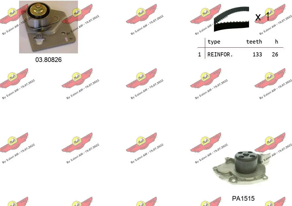 Water Pump & Timing Belt Kit (04.5120PA2)