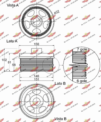 Belt Pulley, crankshaft
