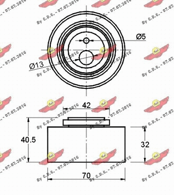 Tensioner Pulley, timing belt