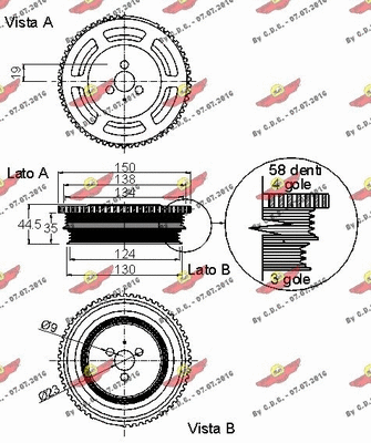 Belt Pulley, crankshaft