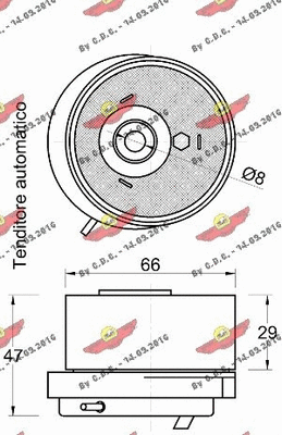 Tensioner Pulley, timing belt