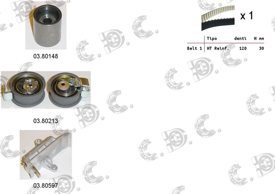 Timing Belt Kit (04.5140C)