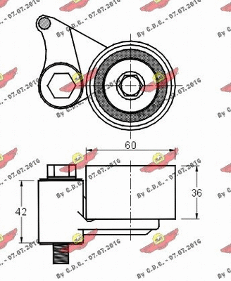 Tensioner Pulley, timing belt