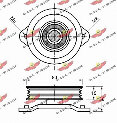 Belt Tensioner, V-ribbed belt
