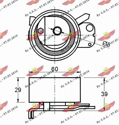 Tensioner Pulley, timing belt