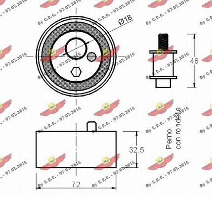 Tensioner Pulley, timing belt
