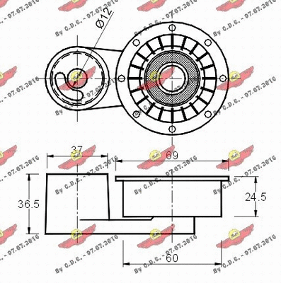 Tensioner Pulley, timing belt