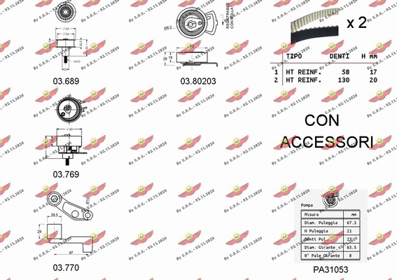 Water Pump & Timing Belt Kit