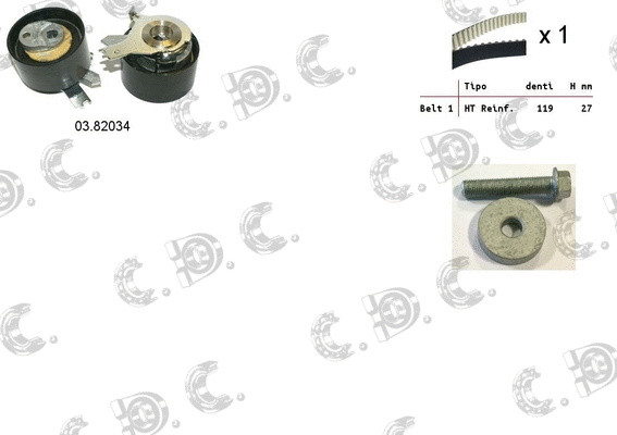 Timing Belt Kit (04.5357)