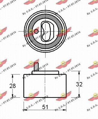 Tensioner Pulley, timing belt