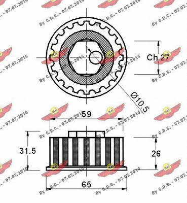 Tensioner Pulley, timing belt