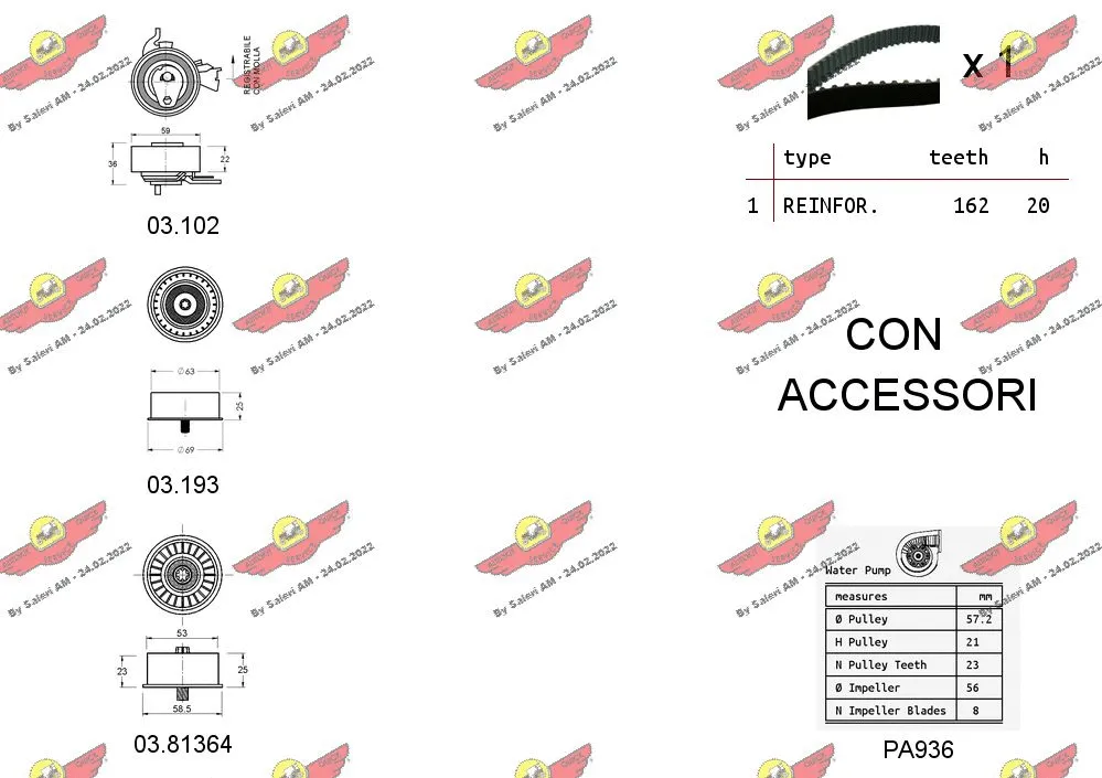 Water Pump & Timing Belt Kit