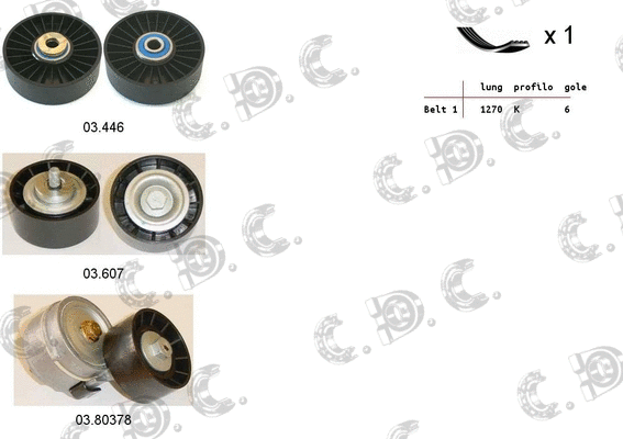 V-Ribbed Belt Set (06.0124)
