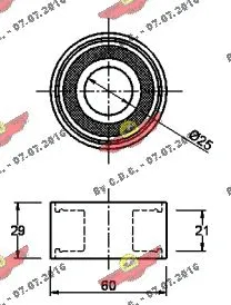 Deflection/Guide Pulley, timing belt