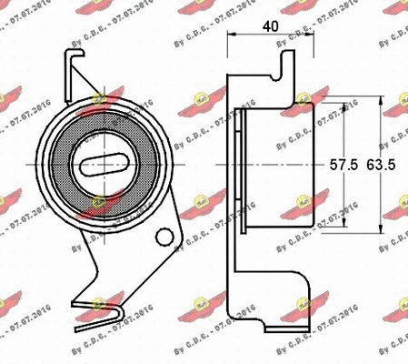 Tensioner Pulley, timing belt
