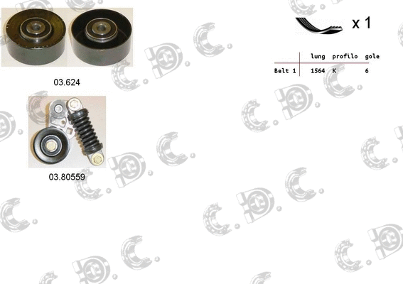 V-Ribbed Belt Set (06.0001)