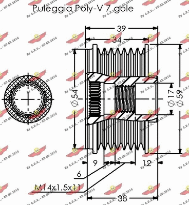 Alternator Freewheel Clutch