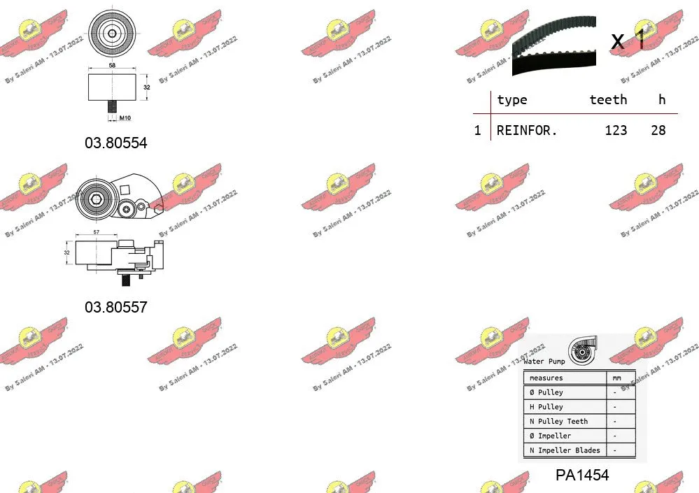 Water Pump & Timing Belt Kit