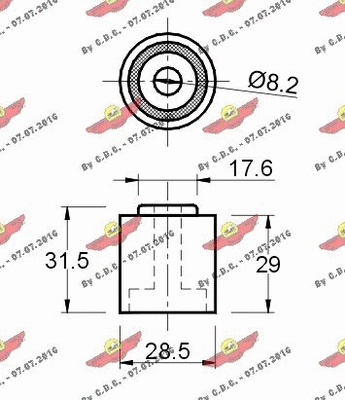 Deflection/Guide Pulley, timing belt