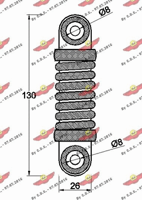 Vibration Damper, V-ribbed belt