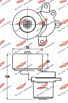 Belt Tensioner, V-ribbed belt