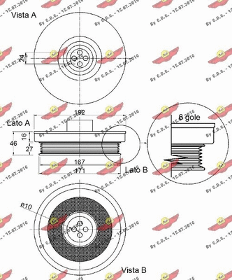 Belt Pulley, crankshaft