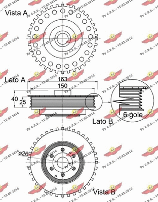 Belt Pulley, crankshaft