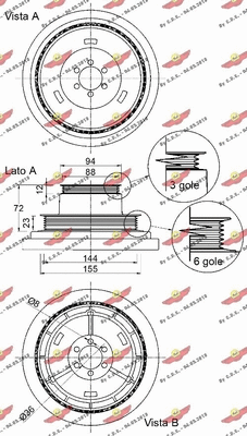 Belt Pulley, crankshaft