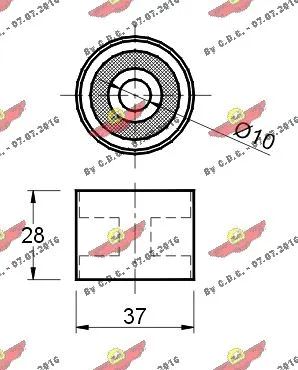 Deflection/Guide Pulley, timing belt