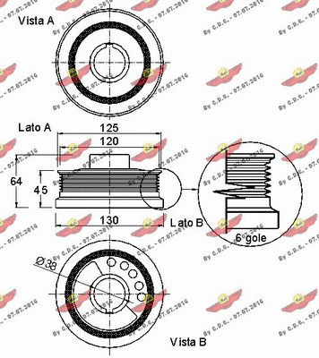 Belt Pulley, crankshaft