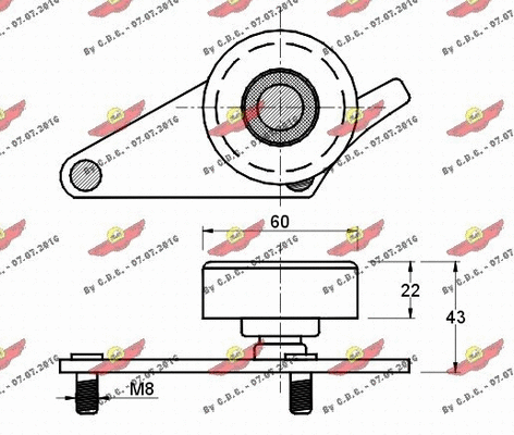 Belt Tensioner, V-ribbed belt