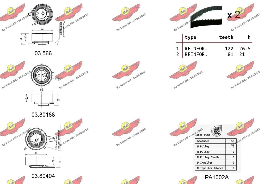 Water Pump & Timing Belt Kit