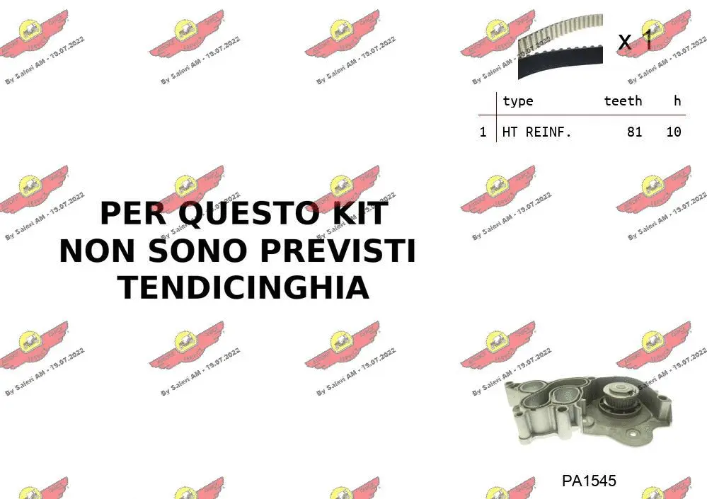Water Pump & Timing Belt Kit (04.5B02PA)