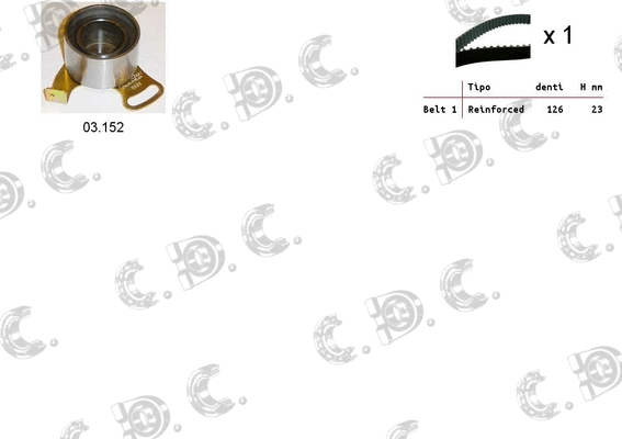 Timing Belt Kit (04.5075)