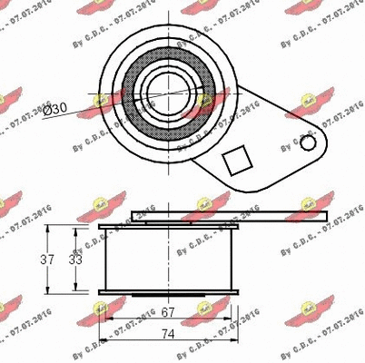 Tensioner Pulley, timing belt