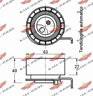 Tensioner Pulley, timing belt