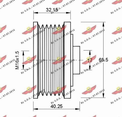 Alternator Freewheel Clutch