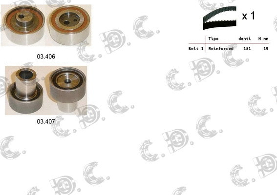 Timing Belt Kit (04.5469)