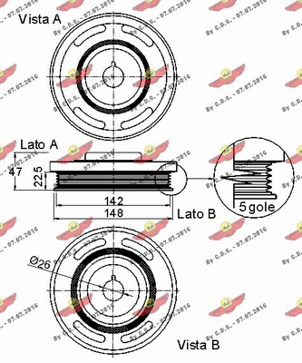 Belt Pulley, crankshaft