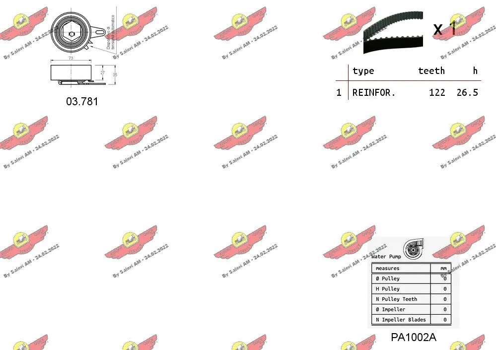 Water Pump & Timing Belt Kit