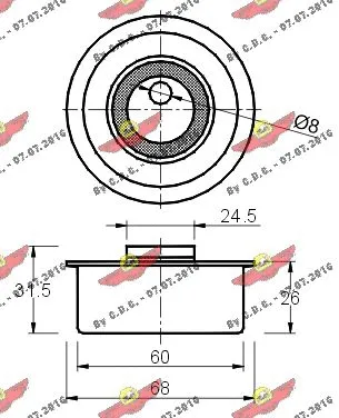 Tensioner Pulley, timing belt