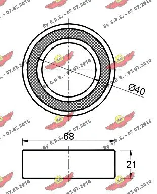 Deflection/Guide Pulley, timing belt