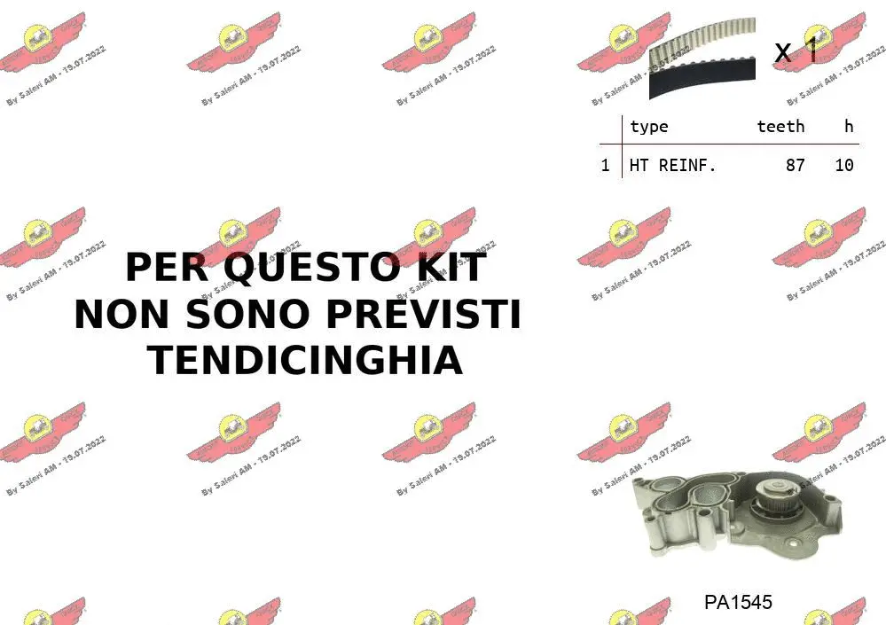 Water Pump & Timing Belt Kit (04.5B03PA)