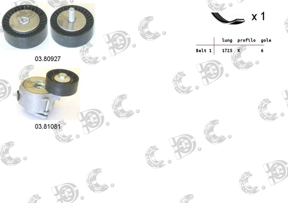 V-Ribbed Belt Set (06.0088)