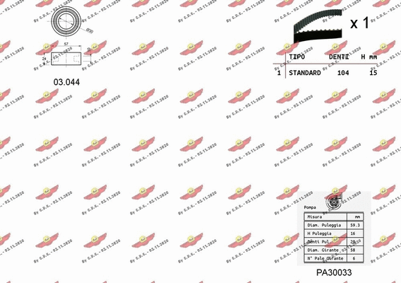 Water Pump & Timing Belt Kit