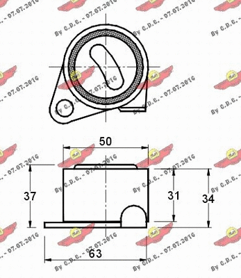 Tensioner Pulley, timing belt