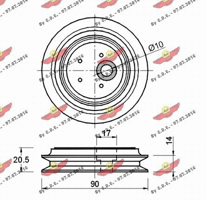 Belt Tensioner, V-ribbed belt