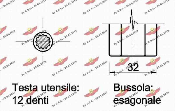 Mounting Set, deflection-/guide pulley (V-ribbed belt)