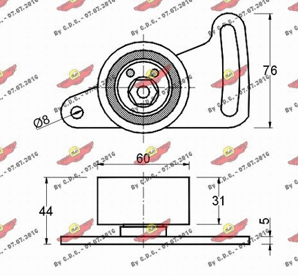 Tensioner Pulley, timing belt